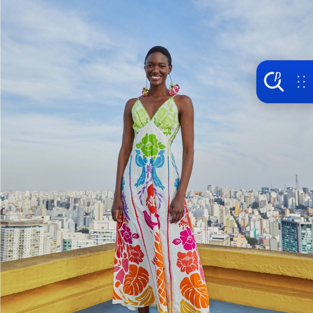 FARM Rio Multicolor Floral Maxi Dress